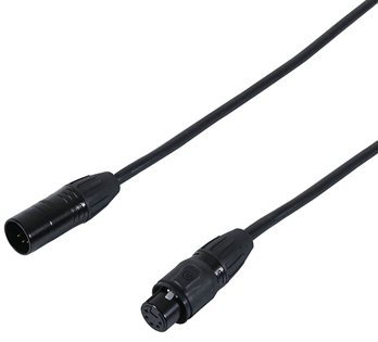 5 Pin XLR to XLR IP Rated DMX Lead 