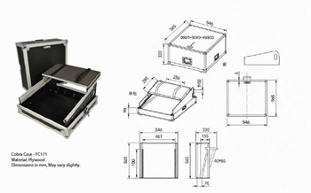 Mixer Flightcase with Laptop Shelf 