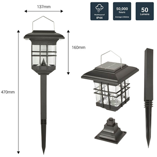 Bright Solar LED Garden Lantern 