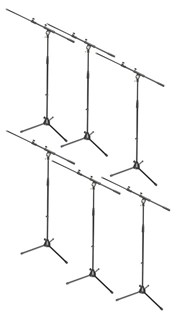 Six Microphone Stands With Extending 365 