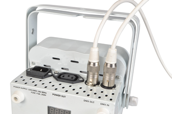 White DMX Cable 3pin XLR Male to Fem 