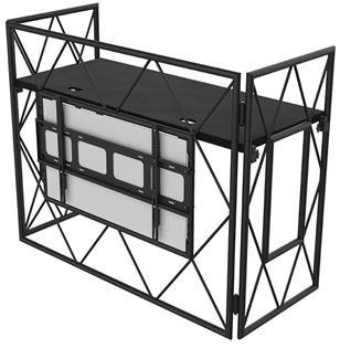 DJ Booth with Black or White Aluminium 