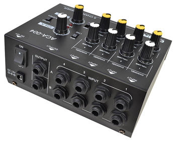 8 Channel Line and Microphone Mixer by 