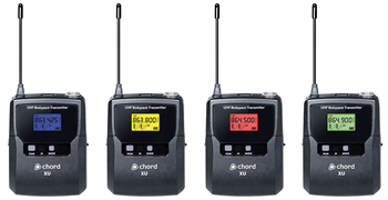 Quad UHF Beltpack Wireless Microphone Sy 