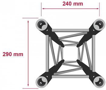 Contestage Quatro290 50mm Truss 4 Way  