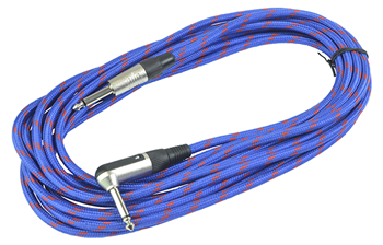 Guitar Lead 6m Braided Straight 6.35mm%2 