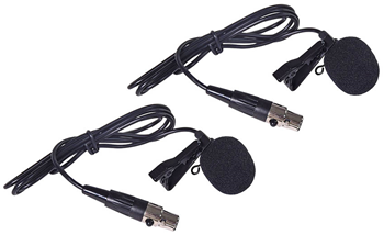 Dual UHF Wireless Beltpack Microphone Sy 