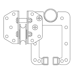 Single Glide Pully For Doughty Sixtrack% 