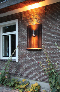 Twin External Wall Light with PIR Sens 