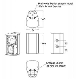 Audiophony Passive Column Speaker 40W 