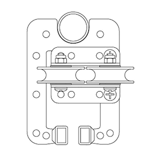 Single Glide Pully For Doughty Sixtrack% 