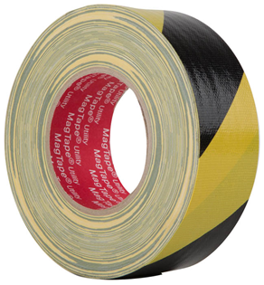 Black/Yellow High Gloss Hazard Tape 