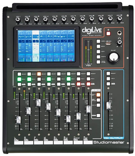 16 Channel 8 Output Digital Mixer 