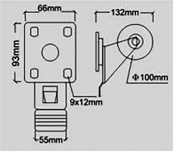 Caster Wheel Set 4