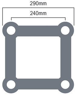 Global Truss F34 PL 90 Degree Round  