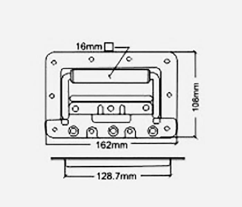 Recessed Sprung Drop Handle Zinc Plated% 