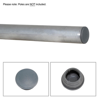 Aluminium Tube End Caps for 48mm Tube% 
