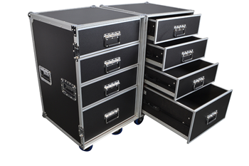 8 Drawer Flightcase Two Sections by Co 