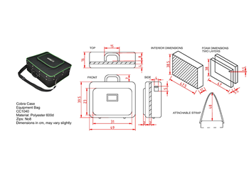 Cobra Foam Case Small 490 x 395 x  