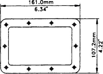 Back Plate For Recessed Sprung Flight  