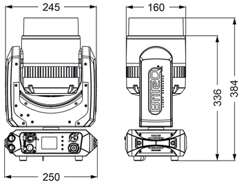Briteq Vertigo Moving Head Wash with E 