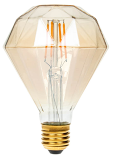 Dimmable LED Diamond Gold Filament Lamp% 