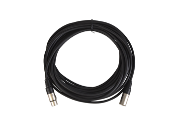 6 XLR Cables 10m Length 3 Pin- Black 