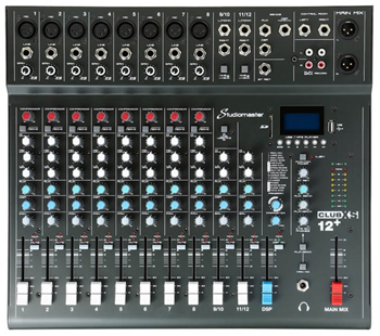 12 Channel PA Mixer with Effects &%2 