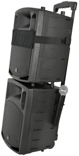 Portable PA System with UHF Mics, Bl 