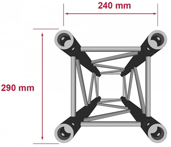 Contestage Quatro290 50mm Truss 4 Way  