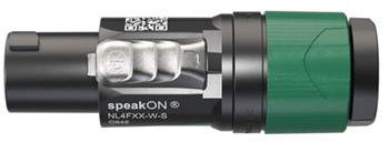 Neutrik NL4FXX-W-S SpeakON 4 Pole Connec 