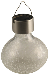 Solar LED Crackle Tea Lantern - Pack%2 
