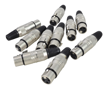 3 Pin XLR Female Connectors Pack of  