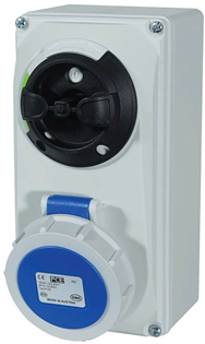 16A 230V 2P E IP67 Switched Interlock  