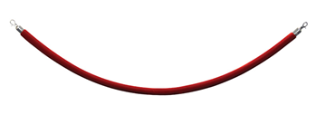 Red Barrier Rope - Chrome Fixings 