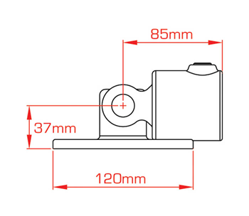 PIPECLAMP SWIVEL BASE 