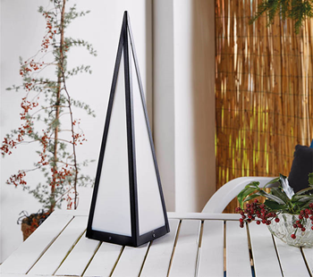 Battery Powered Pyramid Garden Lamp -  