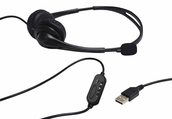 USB Multimedia Headset with Boom Microph 