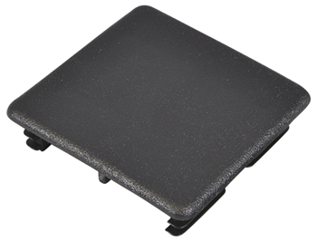 Black PVC End Caps for Slotted Channel 