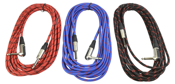 Guitar Lead 6m Braided Straight 6.35mm%2 