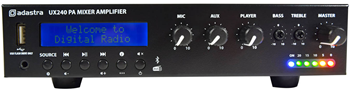 100V Mixer-Amplifier with USB, Bluetooth 