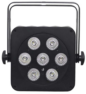 Slimline RGBA LED Parcan 7x 5 Watt 