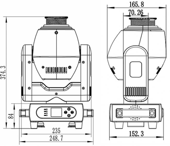 Explorer LED Spot Moving Head 120 Watt 