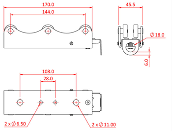 Doughty Studio Rail 60 6 Wheel Carriag 