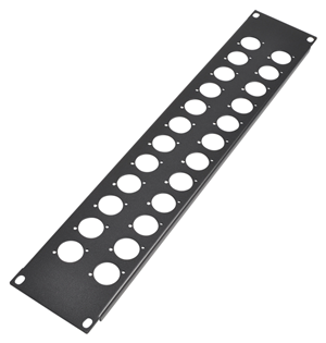 1U XLR Socket Panel D Type - Availab 