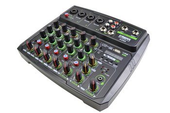 6 Channel Mixer with Bluetooth, USB  