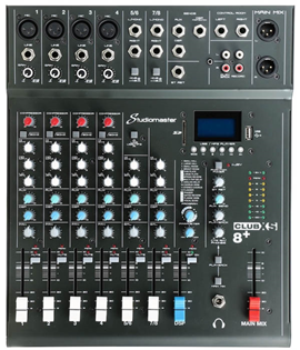 8 Channel PA Mixer with Effects &  