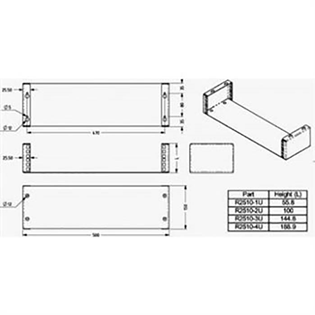 Rack Wall Bracket or Drawer Support 