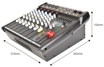 4 Channel Powered Mixer 2 x 200W 