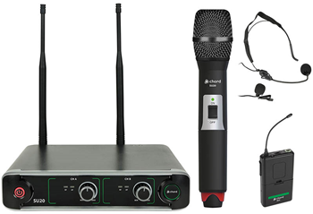 Dual UHF Combo Microphone Set with Com 